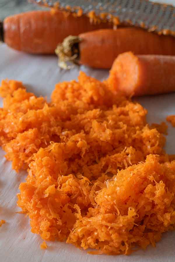 grated carrots