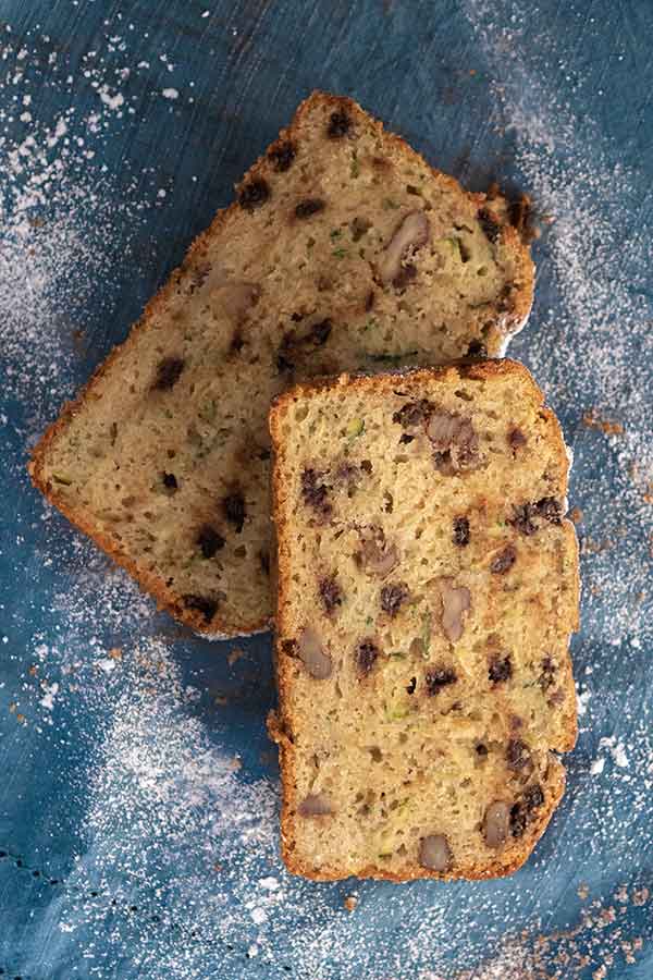 olive oil zucchini bread, gluten-free