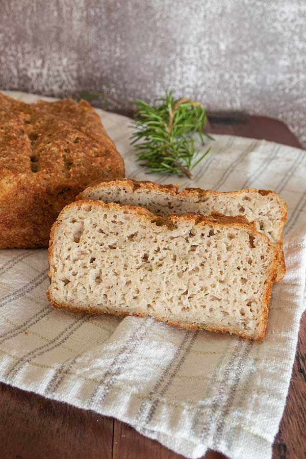 Gluten-Free White Bean with Rosemary Bread