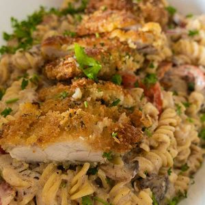 Louisiana Style Crispy Parmesan Chicken Pasta – Gluten Free