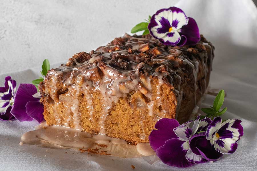 sliced apple fritter bread, gluten free