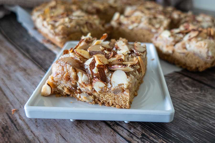 apple pie bar on a plate