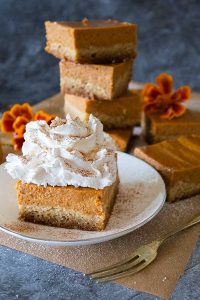 pumpkin pie bar, grain free