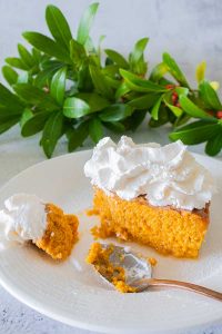 slice of Jamaican sweet potato pie on a plate, gluten-free