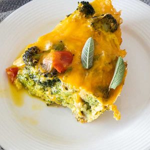 Gluten-Free Broccoli Cheddar Pie