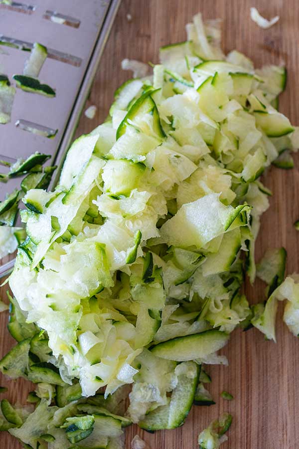 grated zucchini