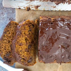 Gluten-Free Pumpkin Chocolate Fudge Bread