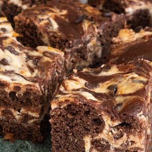 Gluten-Free Coffee Brownie With Ricotta Swirl