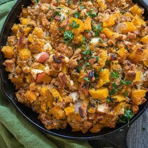 Gluten-Free Apple Butternut Squash Stuffing