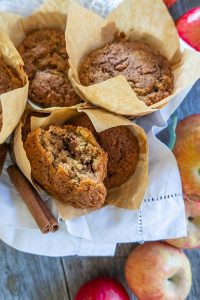 cinnamon apple lemon muffins, grain-free