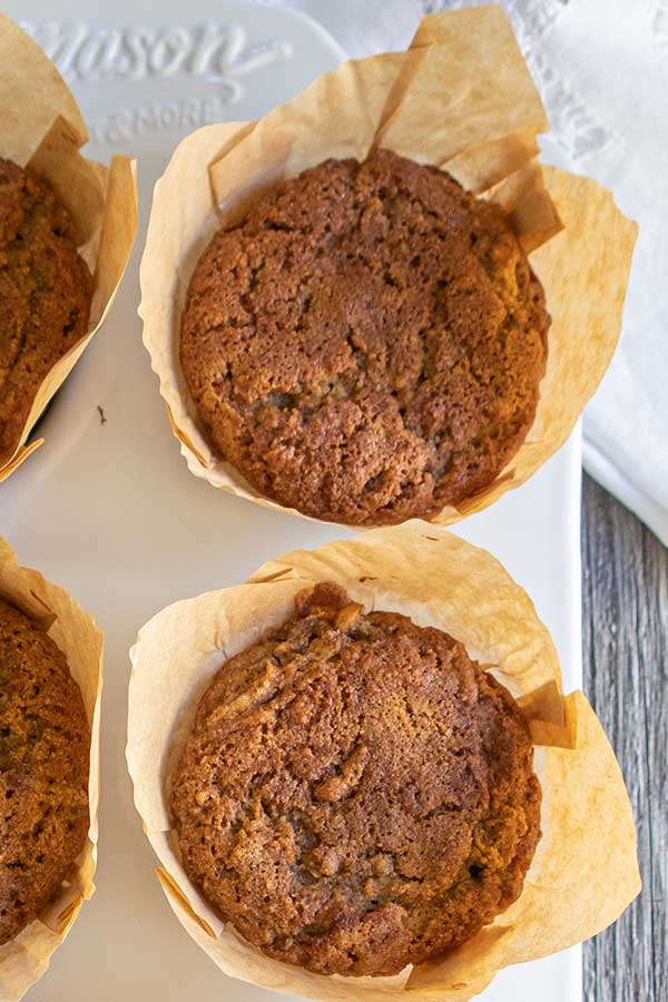 baked grain-free muffins in a pan
