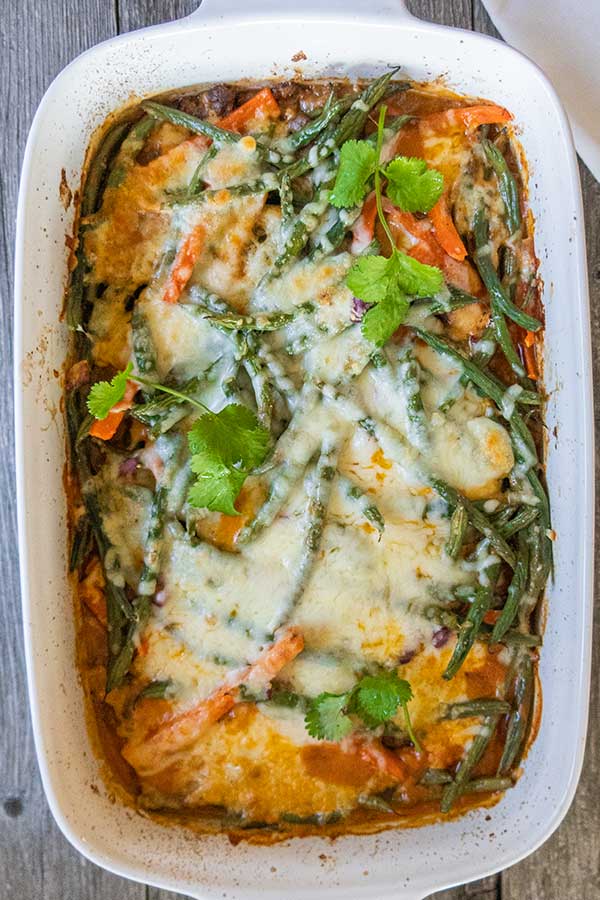 gluten-free ground beef french bean casserole 