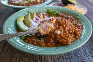 vegetarian chili with lentils