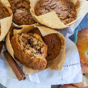 Grain-Free Cinnamon Apple Lemon Muffins