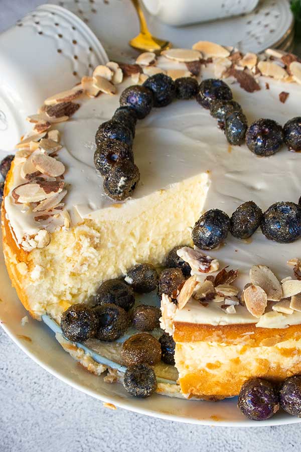 Grain-Free Italian Amaretto Cheesecake - Only Gluten Free Recipes