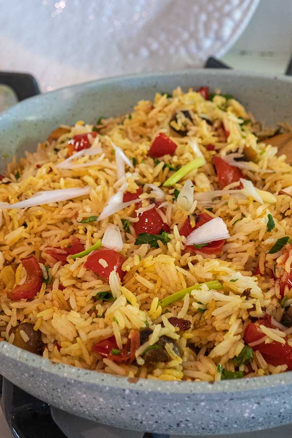 spanish rice dish in a bowl