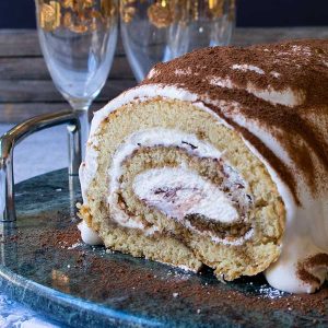 Tiramisu Swiss Roll – Gluten Free