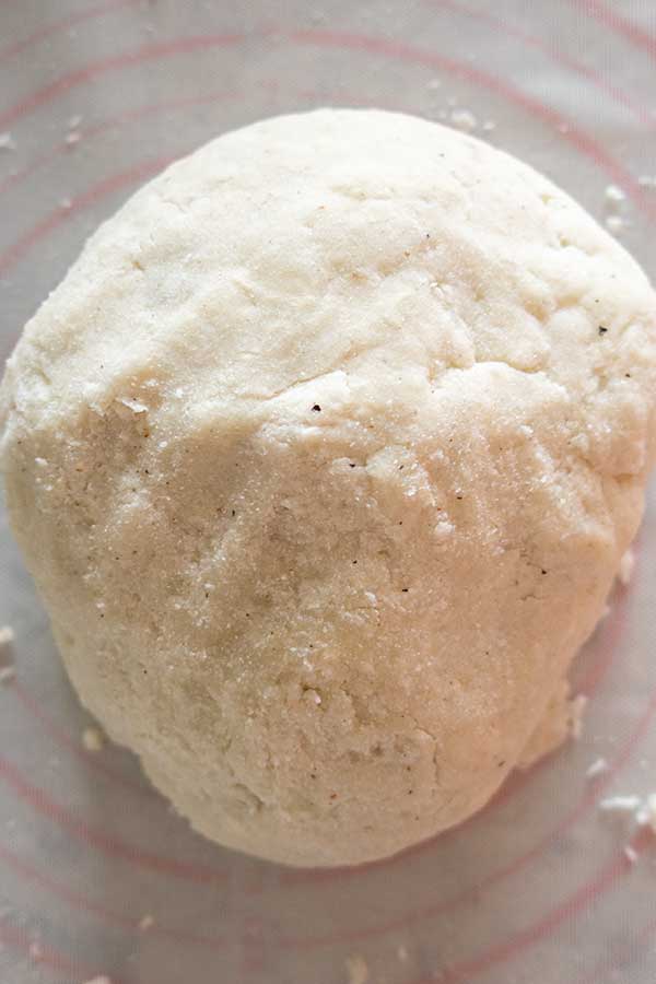 ball of dough for gluten-free gnocchi