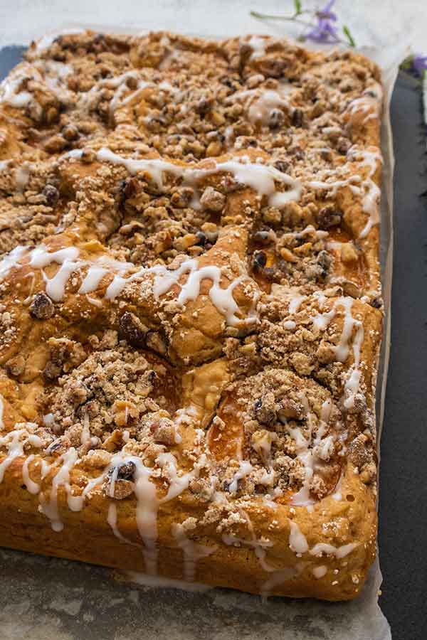 baked apricot danish coffee cake, gluten free