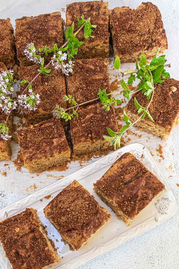 sliced gluten free snacking cake