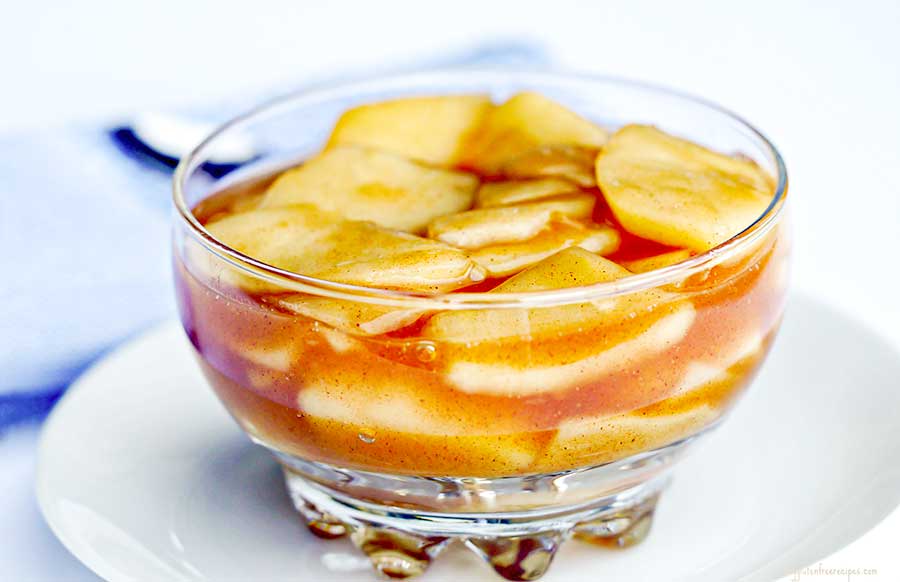 apple compote in a bowl