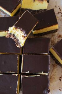 top view of nanaimo bars