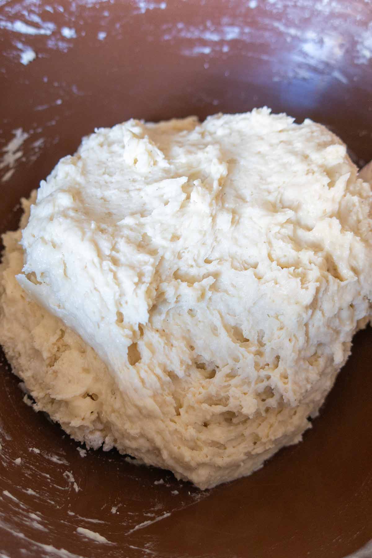 gluten free dough in a bowl