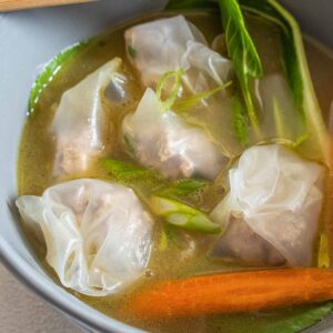 Easy Gluten Free Wonton Soup