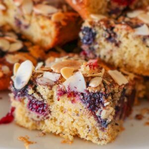 Berry Almond Snacking Cake (Gluten Free)