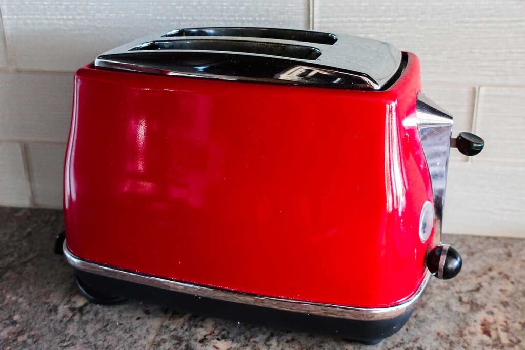 a red toaster