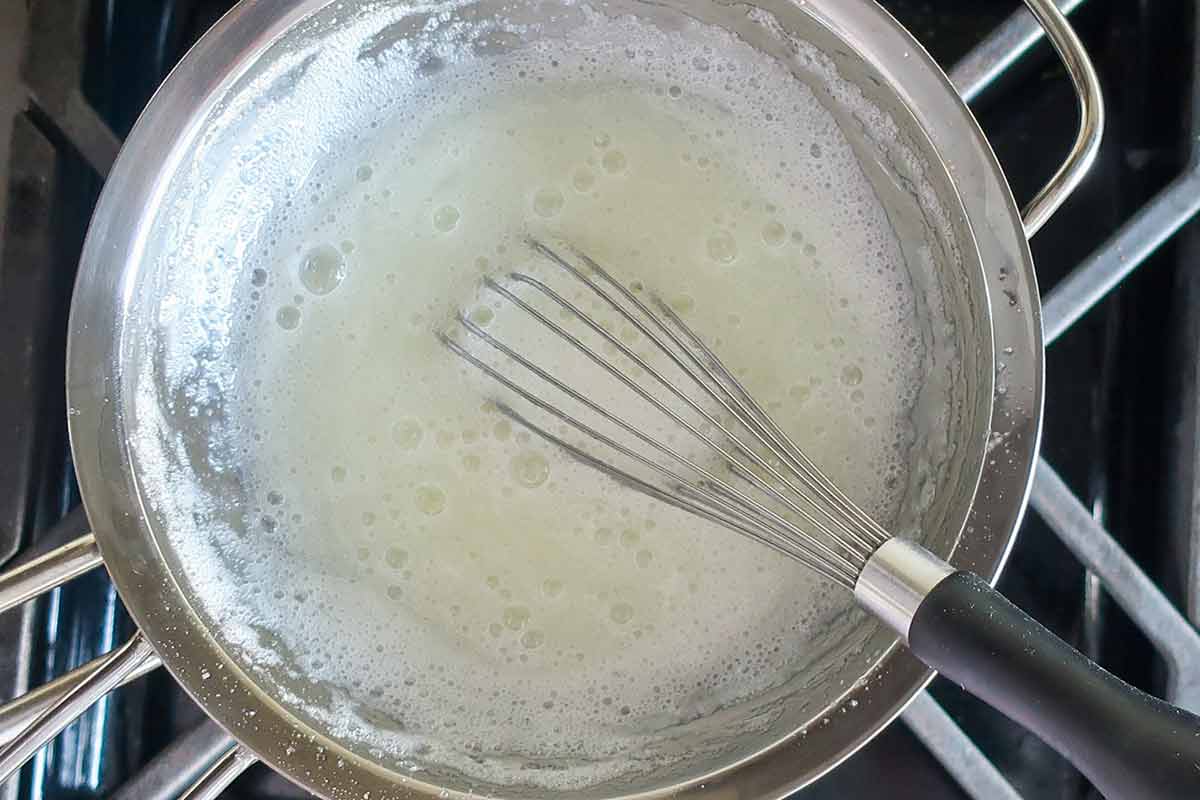 cooking egg whites in a double boiler