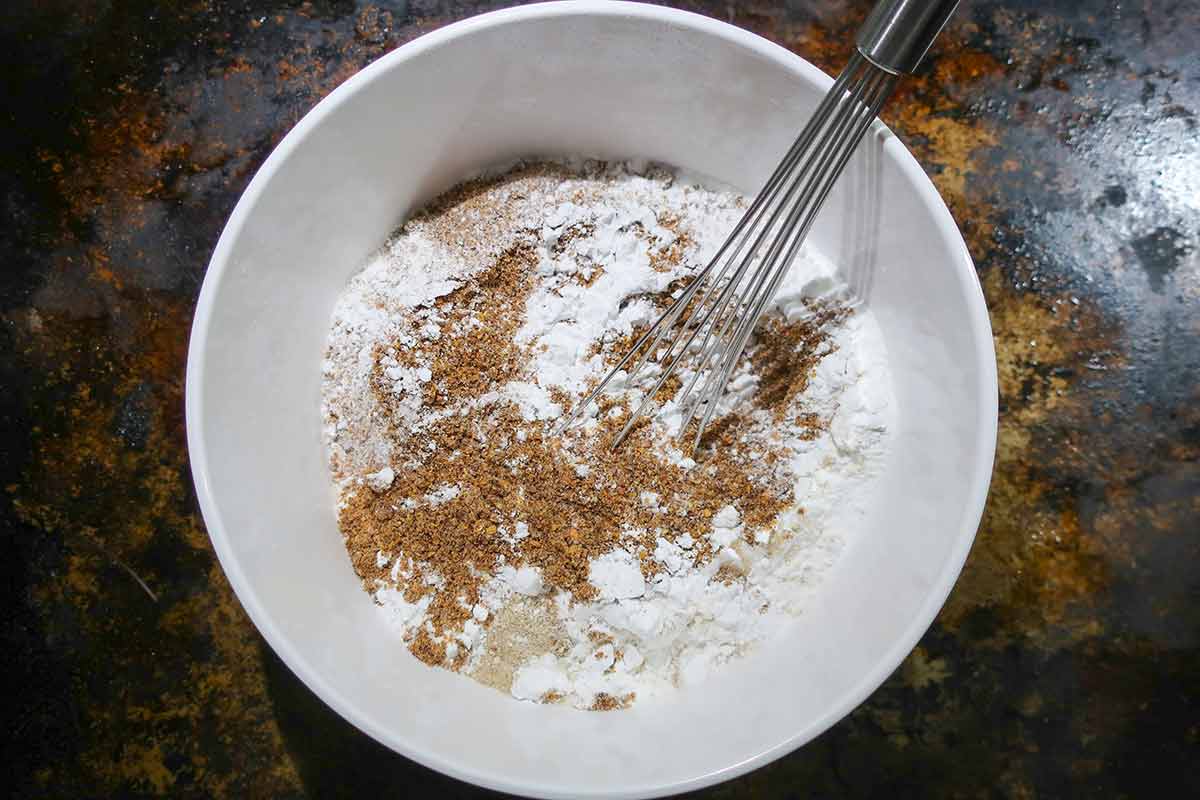 dry ingredients in a bowl