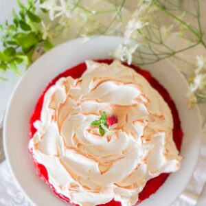 Lemon Cranberry Meringue Cake – Gluten Free