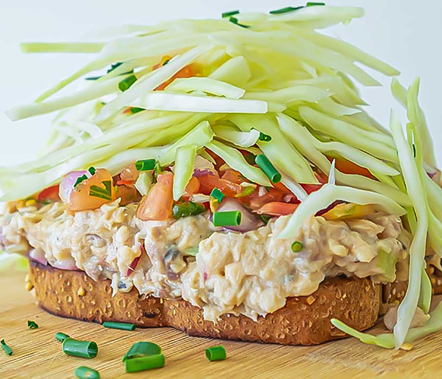 salmon salad sandwich