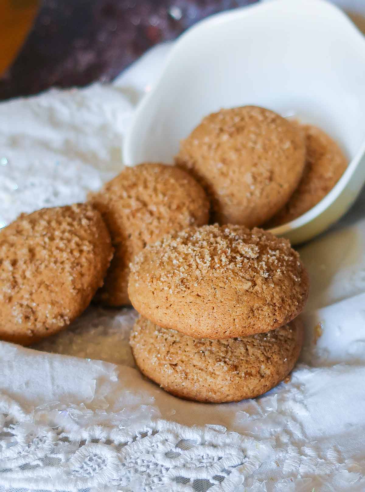 GLUTEN FREE GOURMET GINGER COOKIES IN A BOWL