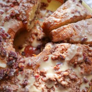 Gluten Free Sour Cream Pecan Coffee Cake