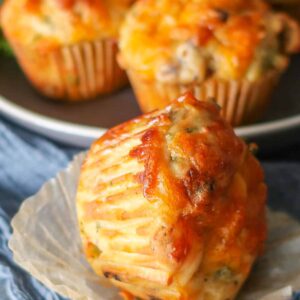 Gluten-Free Sausage & Veggie Breakfast Muffin