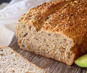 sliced gluten free flax bread