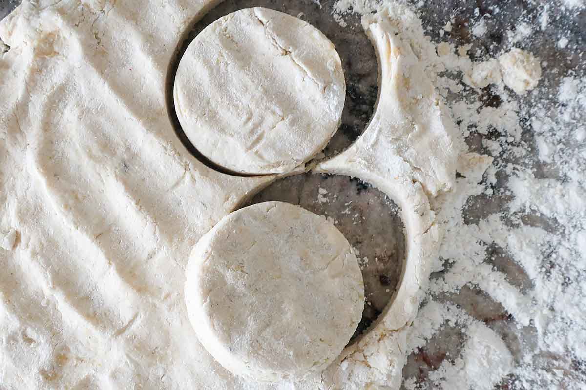 circle dough cut outs
