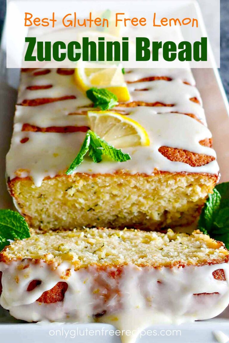 best gluten free lemon zucchini bread made with rice flour