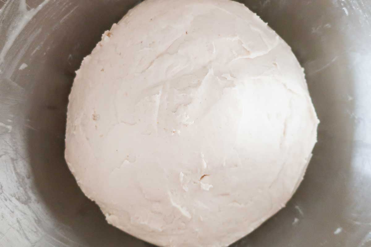 round dough in a bowl