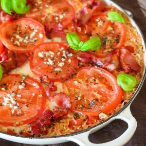 BLT Chicken Rice Bake Casserole