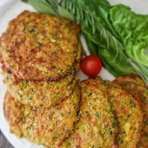 Gluten-Free Baked Cheesy Veggie Patties