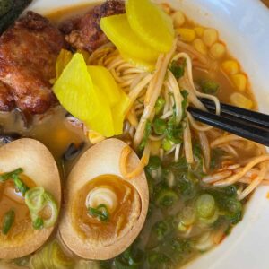 30-Minute Gluten-Free Spicy Ramen with Chicken Karaage