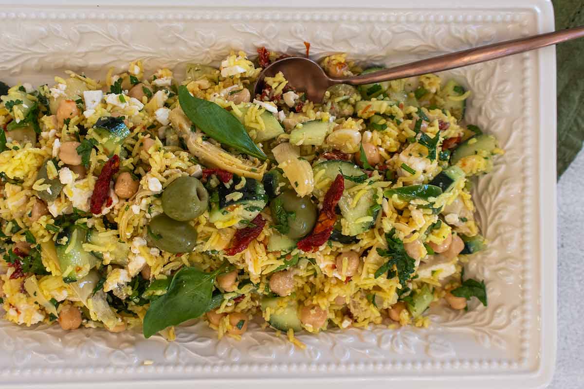 North African May rice dish on a platter 