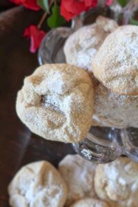 close up of Gluten-Free Cookie Taschen with Nutella