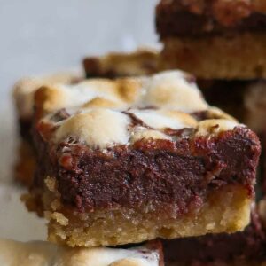 Marshmallow Nutella Brownies – Gluten-Free, Egg-Free