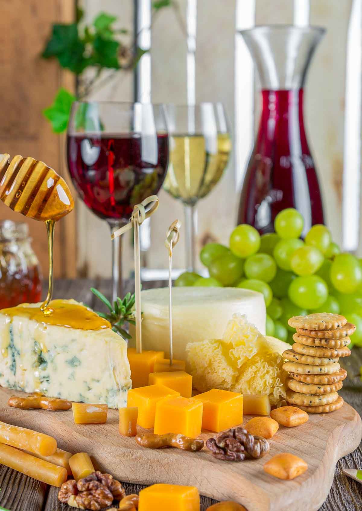 Cheese, crackers, wine. 10 Ways to Avoid Getting Glutened During the Holidays