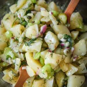 Potato Salad with Celery, Pickles, and Vinaigrette
