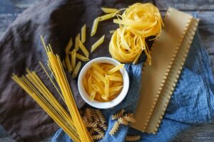 various dry gluten free pasta